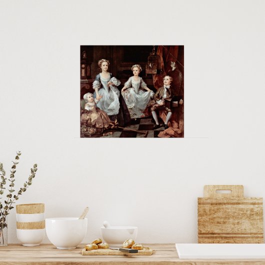 Graham children (foto) van William Hogarth Poster (Keuken)