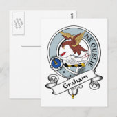 Graham Clan Badge Briefkaart (Voorkant / Achterkant)