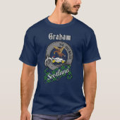 Graham Clan Badge & Tartan T-shirt (Voorkant)