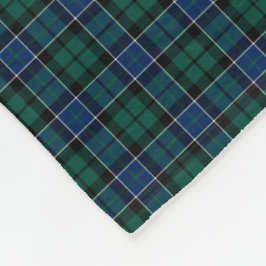 Graham Clan Blauw, Groen, en Zwarte Tartan Fleece Deken