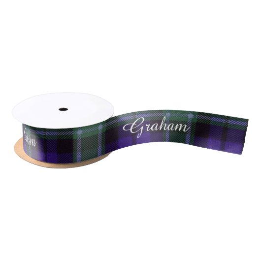 Graham clan Pset Scottish tartan Satijnen Lint (Spoel)