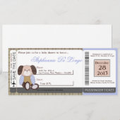 Graham Crackers Boy Blue Baby shower Uitnodiging (Voorkant / Achterkant)