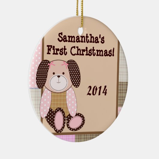 Graham Crackers Meisje Gepersonaliseerde Naam Orna Keramisch Ornament (Rechts)