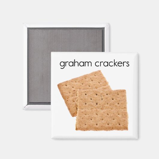 Graham Crackers Refkoelkast Magnet (Voorkant / Achterkant)