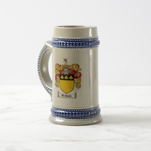 GRAHAM FAMILIE CREST - GRAHAM WAPENKUST BIERPUL (Voorkant links)