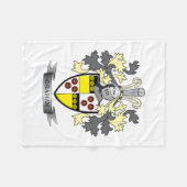 Graham Family Crest Coat of Arms Fleece Deken (Voorkant (Horizontaal))