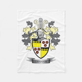 Graham Family Crest Coat of Arms Fleece Deken