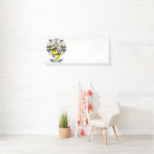 Graham Family Crest Coat of Arms Spandoek (Insitu)