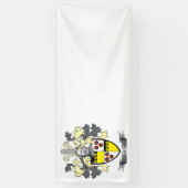 Graham Family Crest Coat of Arms Spandoek (Verticaal)
