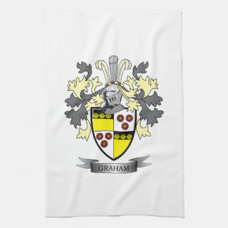 Graham Family Crest Coat of Arms Theedoek