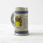 Graham Family Crest Stein Bierpul (Voorkant links)