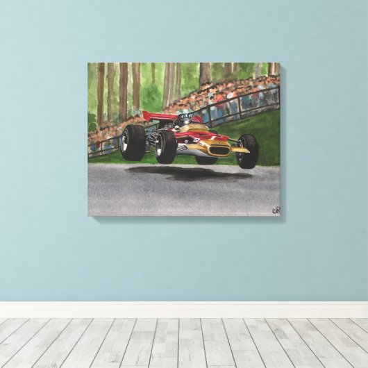 Graham Hill Canvas Afdruk (Insitu (Houten vloer))