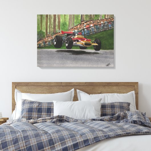 Graham Hill Canvas Afdruk (Insitu (Slaapkamer))