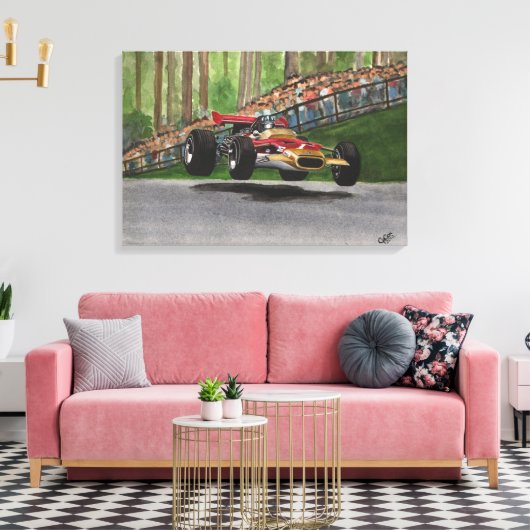 Graham Hill Canvas Afdruk (Insitu (Woonkamer))