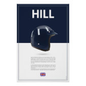 Graham Hill Helmet Perfect Poster (Voorkant)