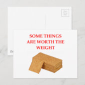 graham krakers briefkaart (Voorkant / Achterkant)