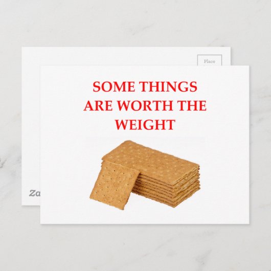 graham krakers briefkaart (Voorkant / Achterkant)