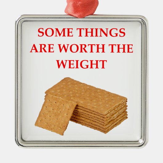 graham krakers metalen ornament (Voorkant)