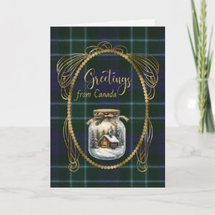 Graham Menteith Scottish Tartan Greetings Feestdagen Kaart
