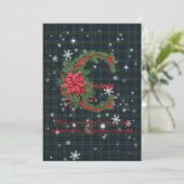 Graham Monteith Modern Scottish Tartan Christmas Feestdagenkaart (Staand voorkant)