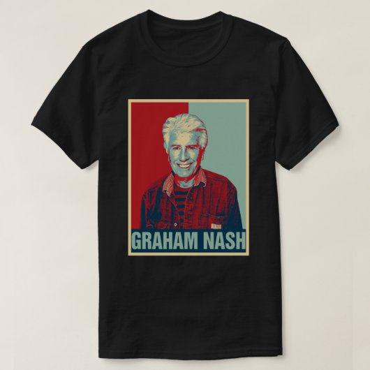 Graham Nash Retro Hope Style Gift for Fans T-shirt (Design voorkant)