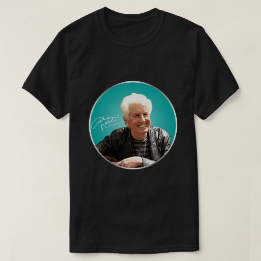 Graham Nash-tekencode voor ventilatoren T-shirt (Design voorkant)
