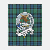 Graham Of Menteith Oude Clan Badge Tartan Plaid Fleece Deken (Voorkant)