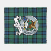 Graham Of Menteith Oude Clan Badge Tartan Plaid Fleece Deken (Voorkant (Horizontaal))