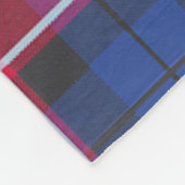 Graham of Menteith Pink Pset Fleece Deken (Hoek)