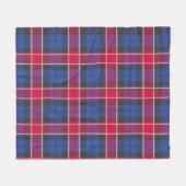 Graham Of Menteith Roze Plaid Fleece Deken (Voorkant (Horizontaal))
