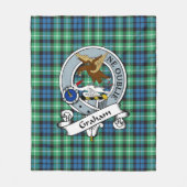 Graham of Montrose Ancient Clan badge Tartan Pset Fleece Deken (Voorkant)