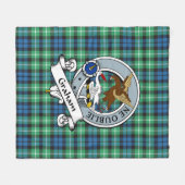 Graham of Montrose Ancient Clan badge Tartan Pset Fleece Deken (Voorkant (Horizontaal))