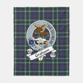 Graham of Montrose Modern Clan badge Tartan Pset Fleece Deken (Voorkant)