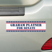 Graham Platnor voor de Senaat Bumpersticker (Op auto)