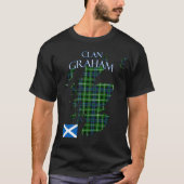 Graham Scottish Clan Tartan Schotland T-shirt (Voorkant)