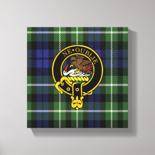 Graham Scottish Crest en Tartan Canvas print