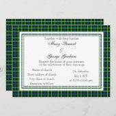 Graham Scottish Wedding Invitation Kaart (Voorkant / Achterkant)