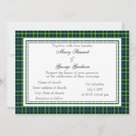 Graham Scottish Wedding Invitation Kaart