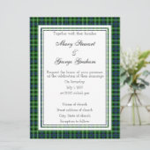 Graham Scottish Wedding Invitation Kaart (Staand voorkant)