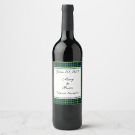Graham Scottish Wedding Wine Label Wijn Etiket
