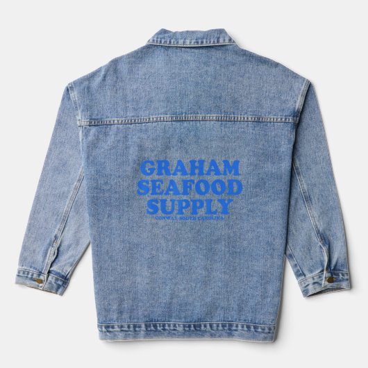 Graham Seafood Supply Fish Diagram Conway South Denim Jacket (Achterkant)