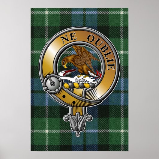Graham Tartan en Badge Poster (Voorkant)