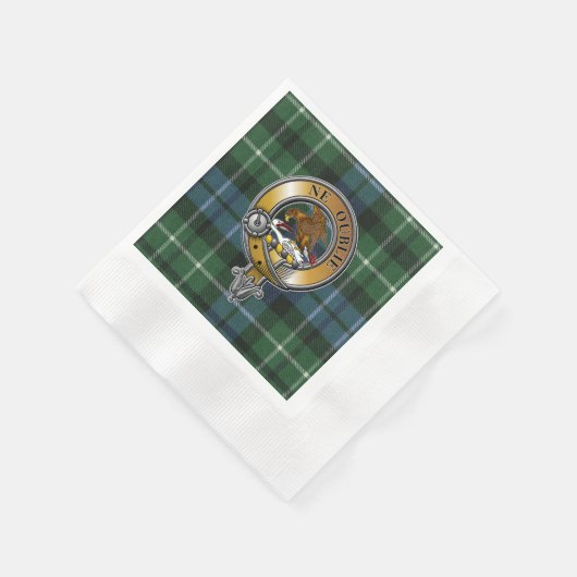 Graham Tartan en Badge Servet (Hoek)