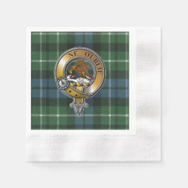 Graham Tartan en Badge Servet