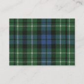 Graham Tartan en Badge Visitekaartje (Achterkant)