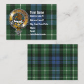 Graham Tartan en Badge Visitekaartje (Voorkant / Achterkant)