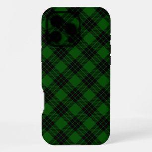 Graham tartan groen zwart geruit iPhone 16 pro max hoesje
