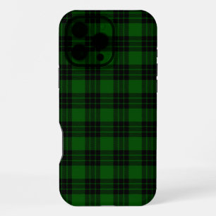 Graham tartan groen zwart ruitpatroon iPhone 16 pro max hoesje