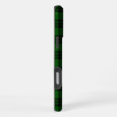 Graham tartan groen zwart ruitpatroon iPhone hoesje (Rechterkant)