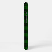 Graham tartan groen zwart ruitpatroon iPhone hoesje (Linkerkant)